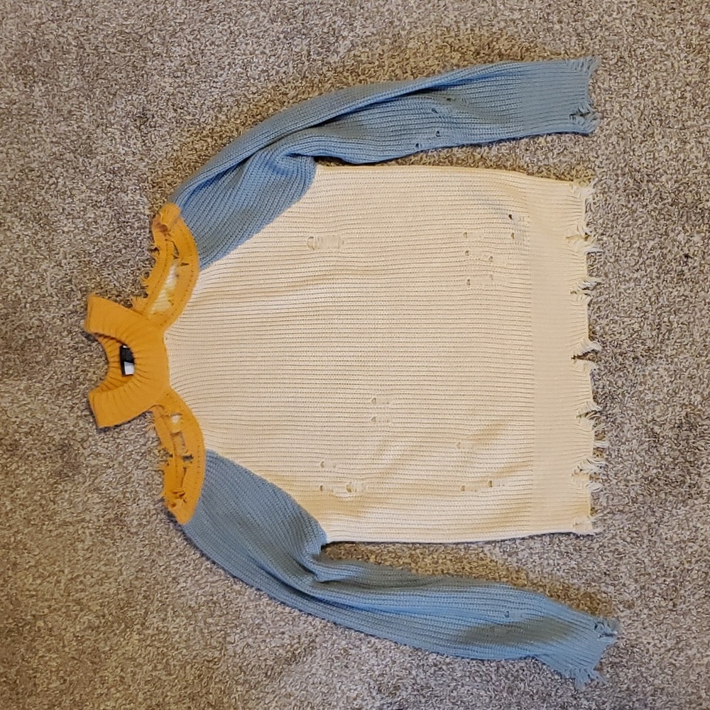 Cold-Shoulder Sweater